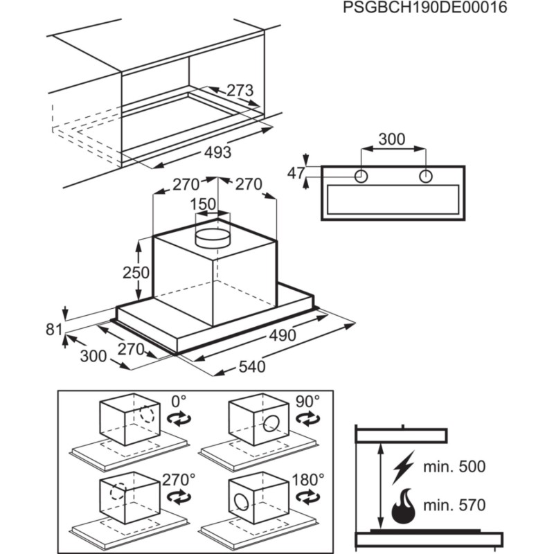 ELECTROLUX - Exaustor LFG716X