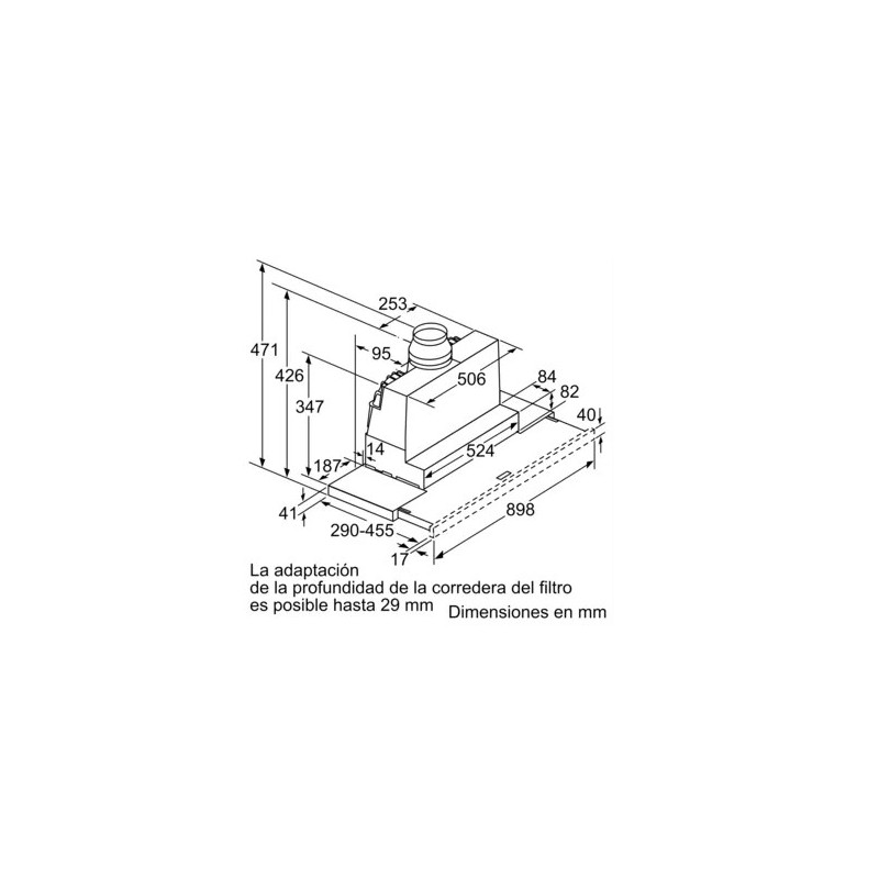 SIEMENS - Exaustor Telescopico IQ300 LI97SA531