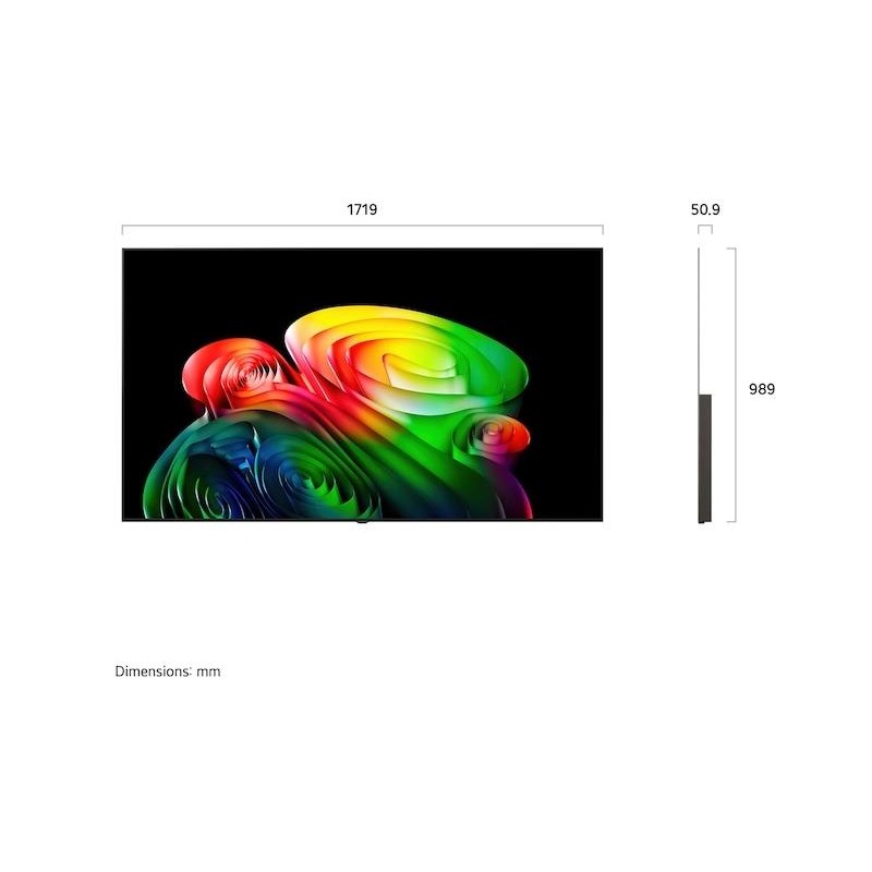 LG - Smart TV 77`` OLED AI 4K a8 Gen3 WebOS26 OLED77B65LA.AEU