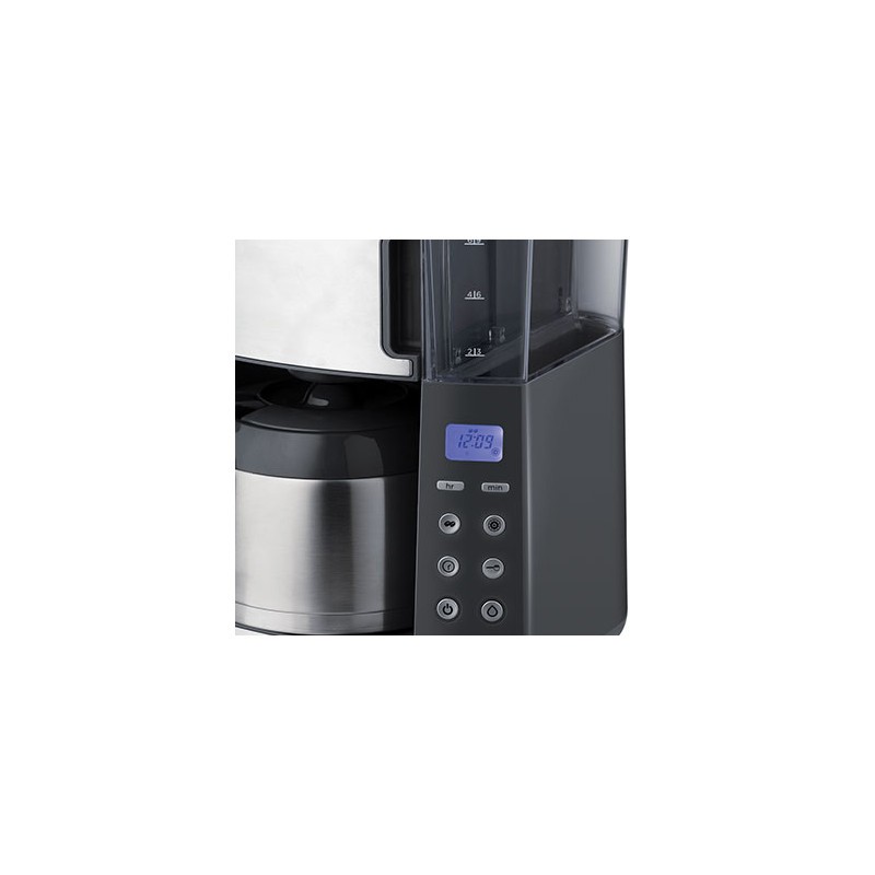 Russell Hobbs 25620-56 Grind & Brew Máquina de Café Filtro com Moinho Integrado, Jarro Térmico 1L, 1000W, Preto, Inox - 5038061101744