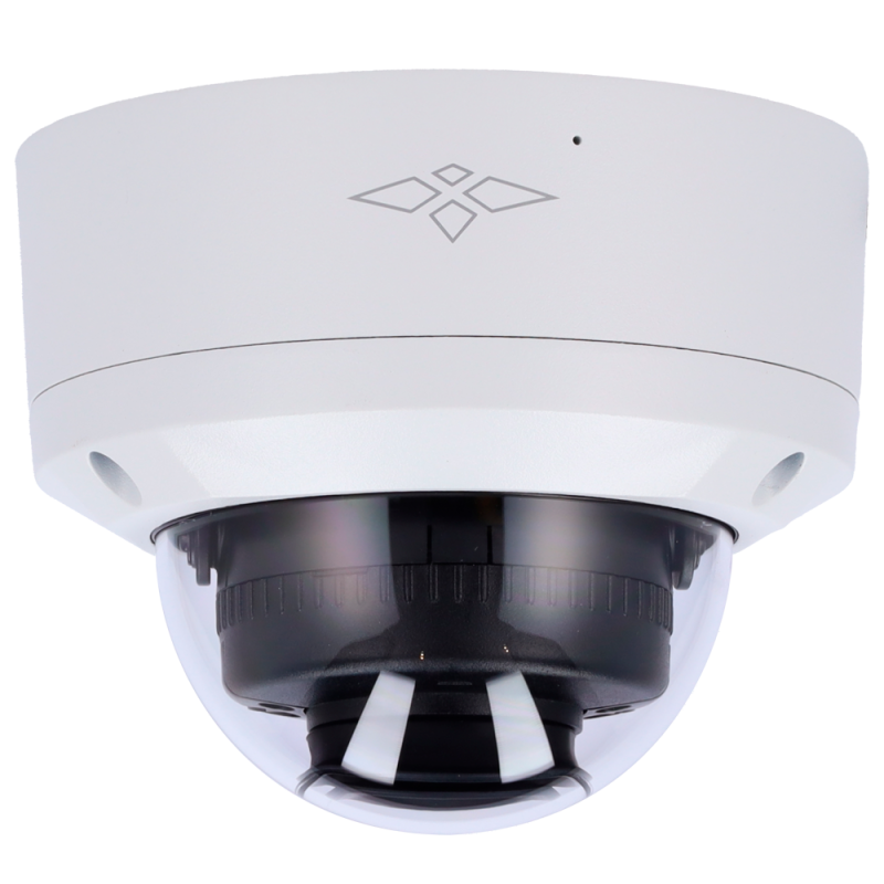 X-Security XS-T887CA-3KE-DL Câmara Dome Analógica 4n1, 5 MP, 2.8 mm, 40 m, 12V DC, IP67, IK10, Áudio CVI, WDR (120 dB), Branco - 8435325484259