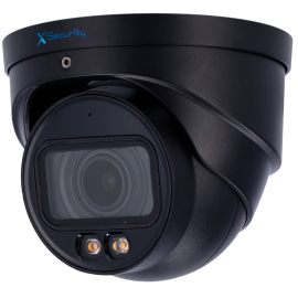 X-Security XS-IPT990ZA-8P-DL-WIZ-BLACK Câmara Turret IP, 8 MP, 2.7-13.5 mm, 40 m, PoE, IP67, Áudio, MicroSD, WDR (120 dB), Preto - 8435325489483