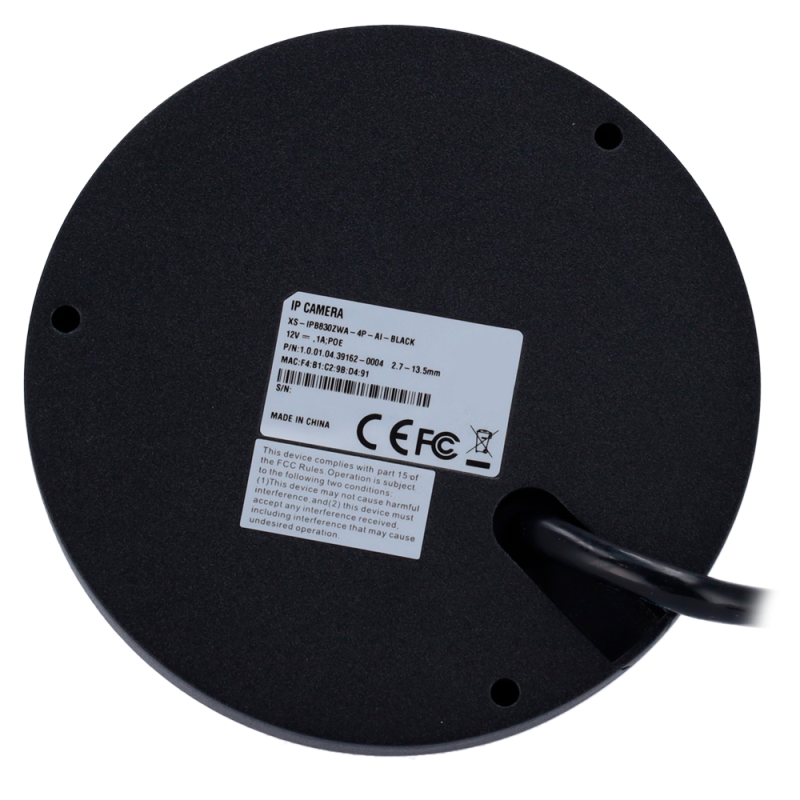 X-Security XS-IPB830ZWA-4P-AI-BLACK