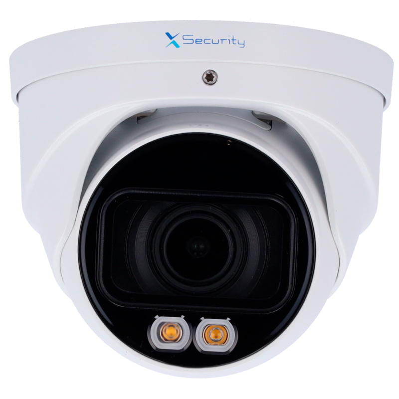 X-Security XS-IPT990ZA-4P-DL-WIZ Câmara Turret IP, 4 MP, 2.7-13.5 mm, 40 m IR/Luz, PoE, IP67, Áudio, MicroSD, WDR (120 dB), Branco - 8435325487052