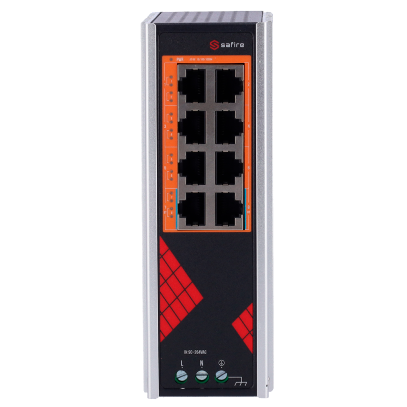 Safire SF-SWI08HIPOE-G-AC-130-DIN