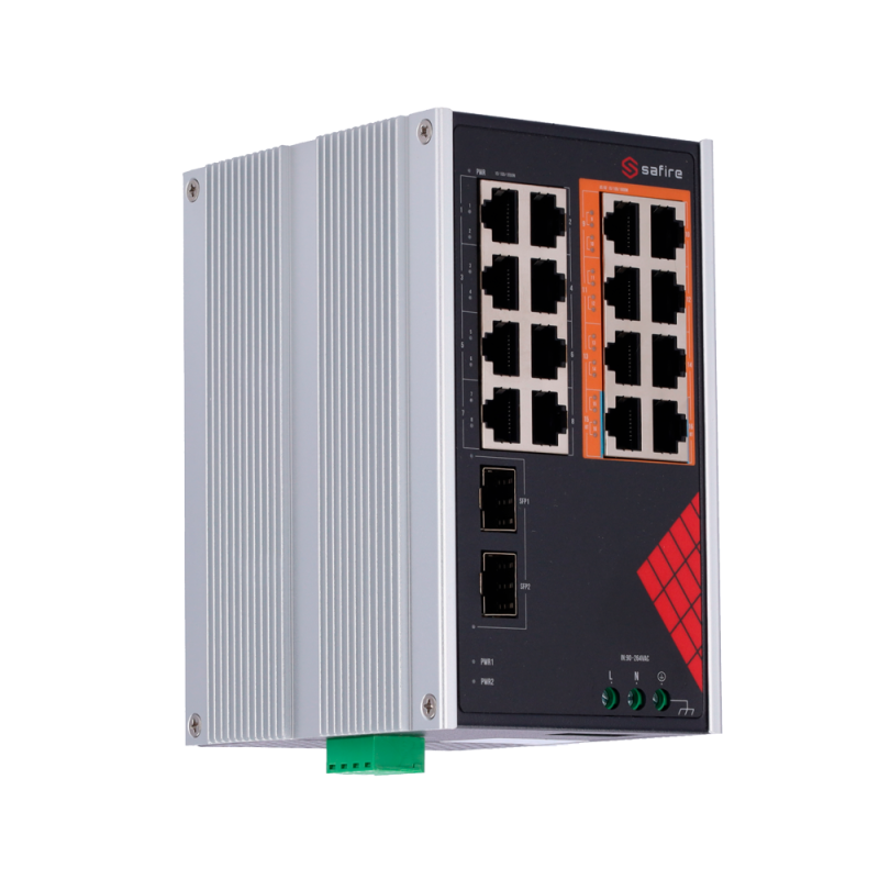 Safire SF-SWI1808HIPOE-GF-AC-130-DIN