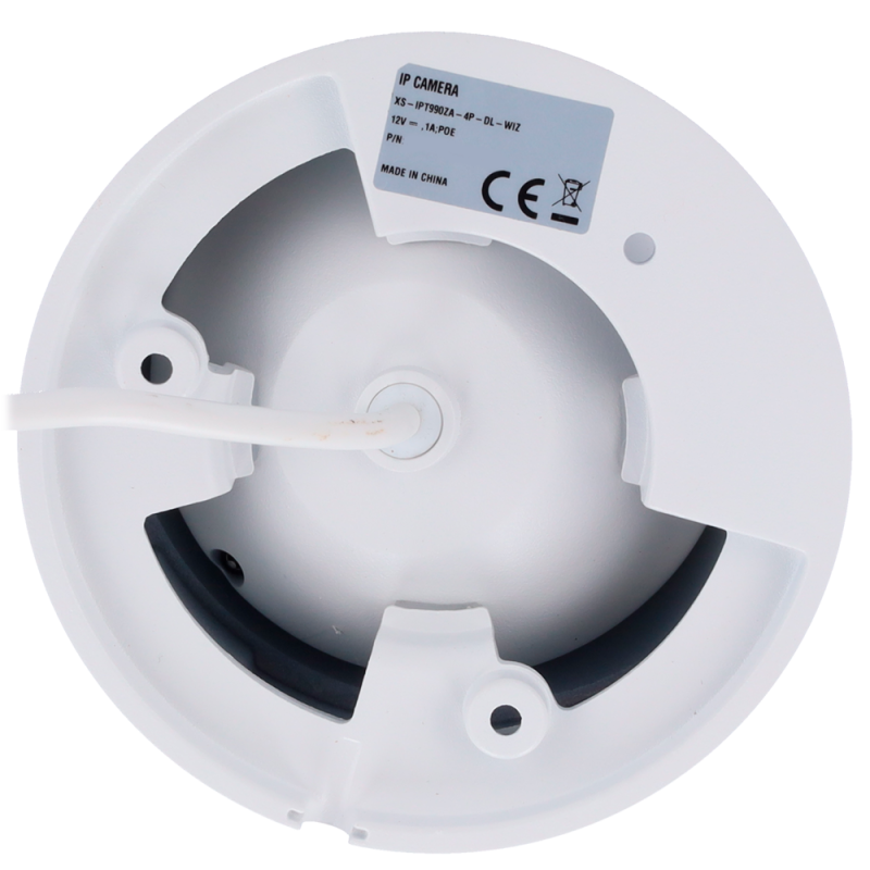 X-Security XS-IPT990ZA-4P-DL-WIZ Câmara Turret IP, 4 MP, 2.7-13.5 mm, 40 m IR/Luz, PoE, IP67, Áudio, MicroSD, WDR (120 dB), Branco - 8435325487052