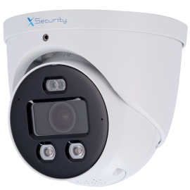 X-Security XS-IPT982CA-8U-WIZCOLOR-TIOC Câmara Turret IP, 8 MP, 2.8 mm, 30 m, PoE, IP67, Áudio, MicroSD, WDR (120 dB), WizSense, Branco - 8435325493015