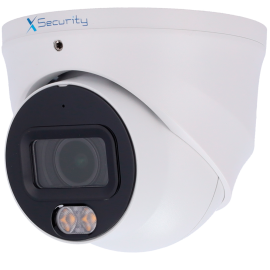 X-Security XS-IPT982CA-8P-WIZCOLOR Câmara Turret IP, 8 MP, 2.8 mm, 30 m, PoE, IP67, Áudio, MicroSD, WDR (120 dB), WizSense, Branco - 8435325492988