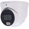 X-Security XS-IPT982CA-8P-WIZCOLOR Câmara Turret IP, 8 MP, 2.8 mm, 30 m, PoE, IP67, Áudio, MicroSD, WDR (120 dB), WizSense, Branco - 8435325492988