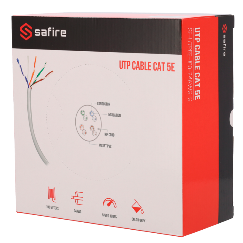 Safire SF-UTP5E-100-24AWG-G