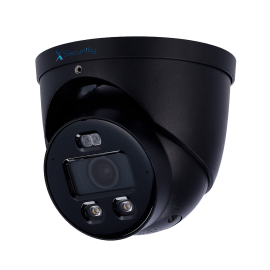 X-Security XS-IPT982CA-4U-WIZCOLOR-TIOC-BLACK Câmara Turret IP, 4 MP, 2.8 mm, 30 m, PoE, IP67, Áudio, MicroSD, WDR (120 dB), WizSense, Preto - 8435325493008
