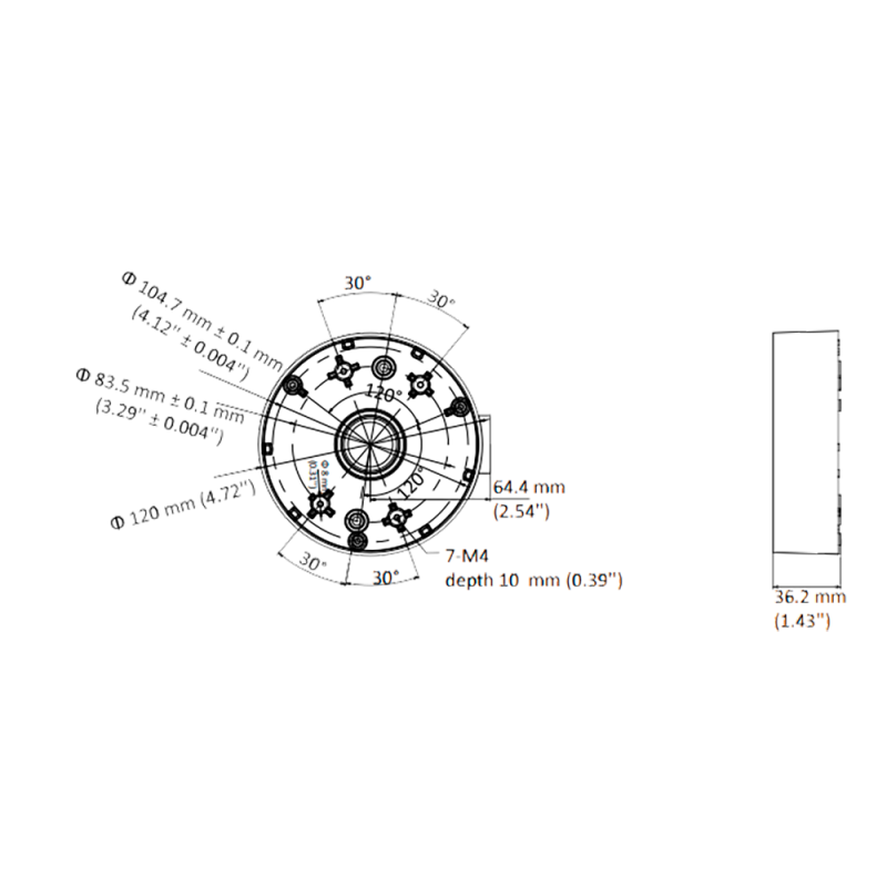 Hikvision DS-1280ZJ-DM46-BLACK