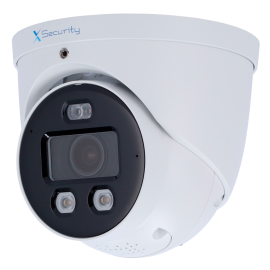 X-Security XS-IPT982CA-4U-WIZCOLOR-TIOC Câmara Turret IP, 4 MP, 2.8 mm, 30 m, PoE, IP67, Áudio, MicroSD, WDR (120 dB), WizSense, Branco - 8435325492995