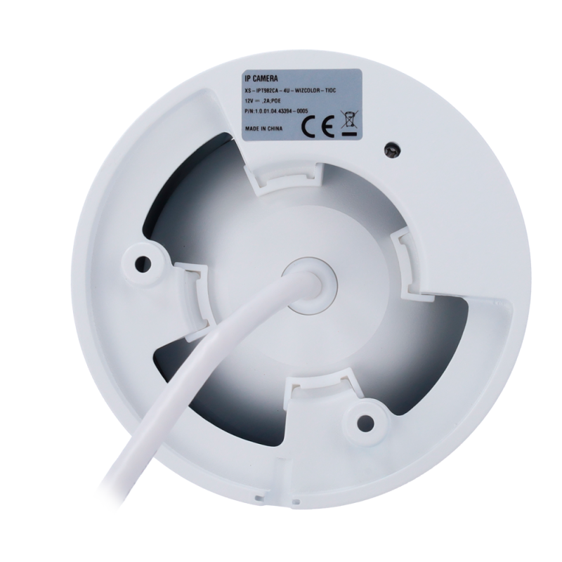 X-Security XS-IPT982CA-4U-WIZCOLOR-TIOC Câmara Turret IP, 4 MP, 2.8 mm, 30 m, PoE, IP67, Áudio, MicroSD, WDR (120 dB), WizSense, Branco - 8435325492995