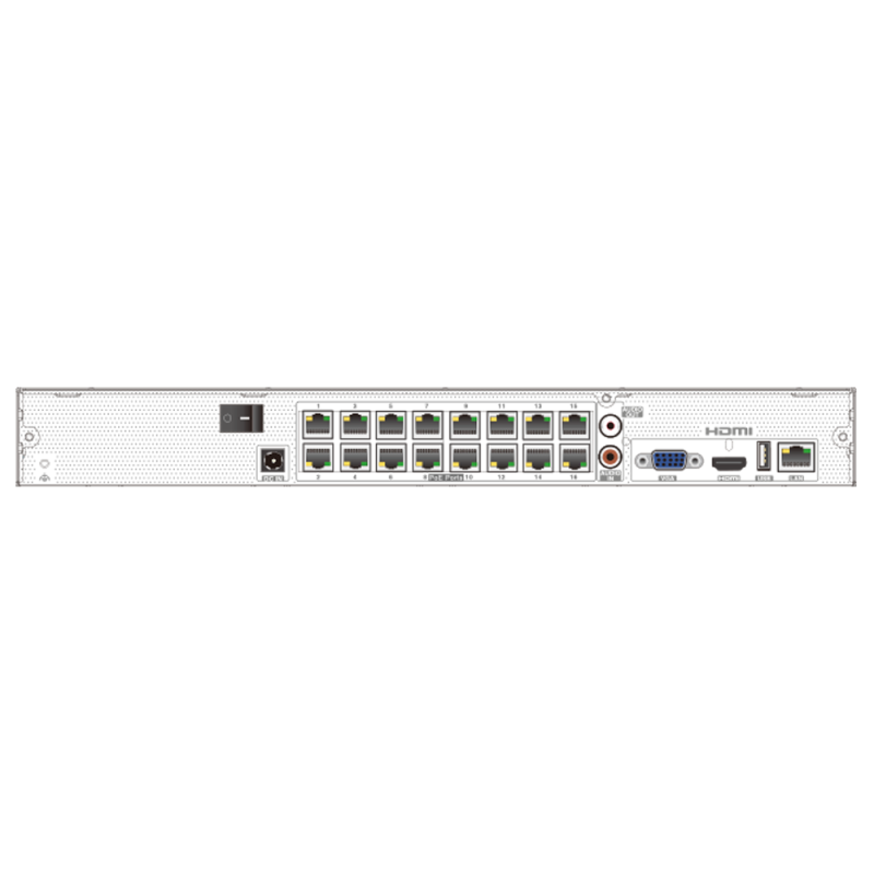 Safire Smart SF-NVR6216-16P-B2