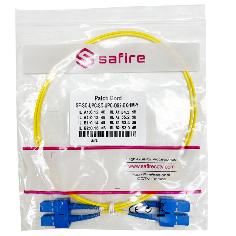 Safire SF-SC-UPC-SC-UPC-OS2-DX-1M-Y
