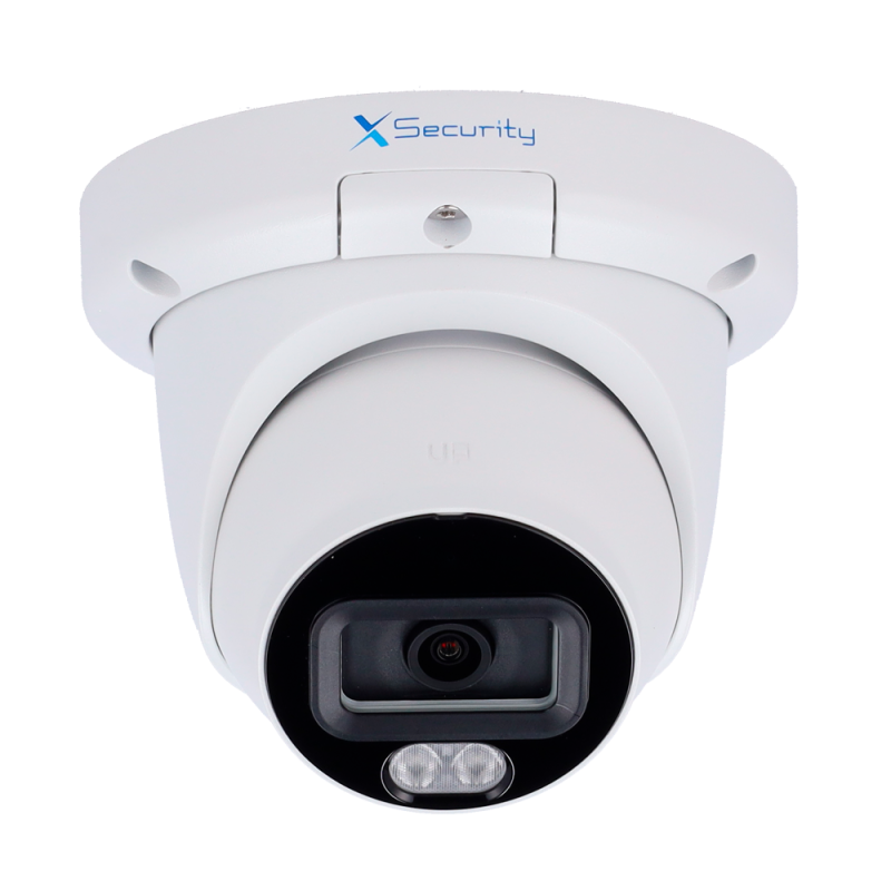 X-Security XS-IPT744A-4U-DL-WIZ Câmara Turret IP, 4 MP, 2.8 mm, 50 m, PoE, IP67, Áudio, MicroSD, WDR (120 dB), WizSense, Branco - 8435325492834
