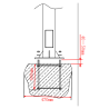 OEM POLE-350-D Poste de CCTV em Aço galvanizado, 3.5 m, 2 peças de 1,25 m e 1 base de 1 m, Diâmetro 75 mm, 18.9 kg, IP65, Suportes para PTZ, Bullet e Para-raios, Branco - 9780201379167