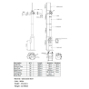 OEM POLE-450-D Poste de CCTV em Aço galvanizado, 4.5 m, 3 peças de 1,5 m, Diâmetro 75 mm, 22.95 kg, IP65, Suportes para PTZ, Bullet e Para-raios, Branco - 8435325480862