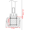OEM POLE-450-D Poste de CCTV em Aço galvanizado, 4.5 m, 3 peças de 1,5 m, Diâmetro 75 mm, 22.95 kg, IP65, Suportes para PTZ, Bullet e Para-raios, Branco - 8435325480862
