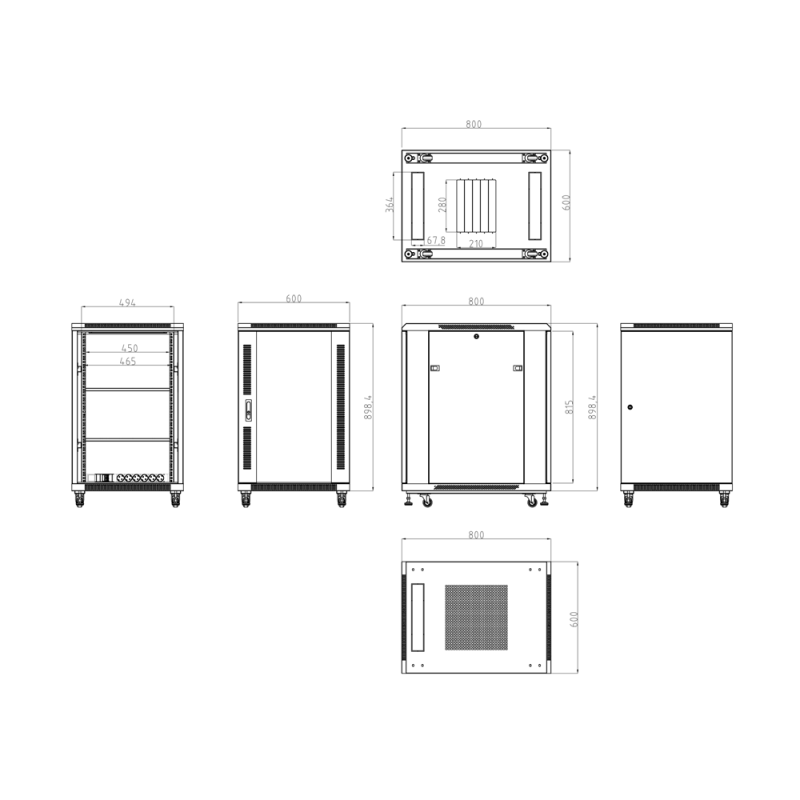 Oem RACK-18UFN-8D