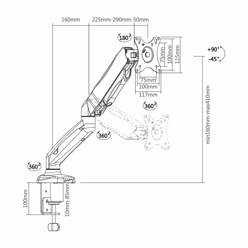 Oem TVM-1327DESK-FLEX
