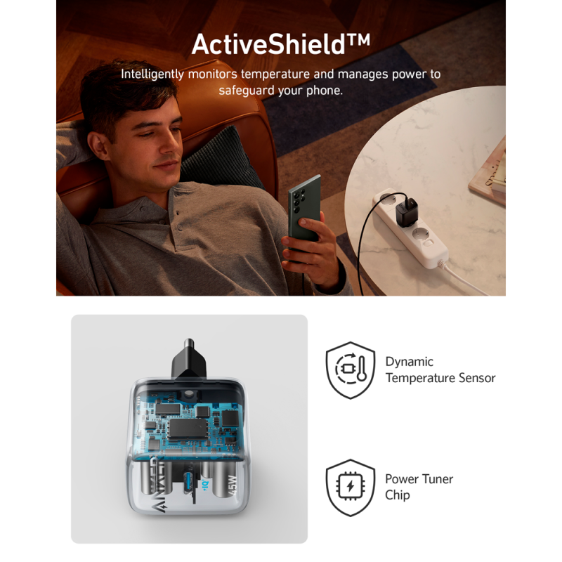 Anker ANK-313-WCHARGER-45W1C-B