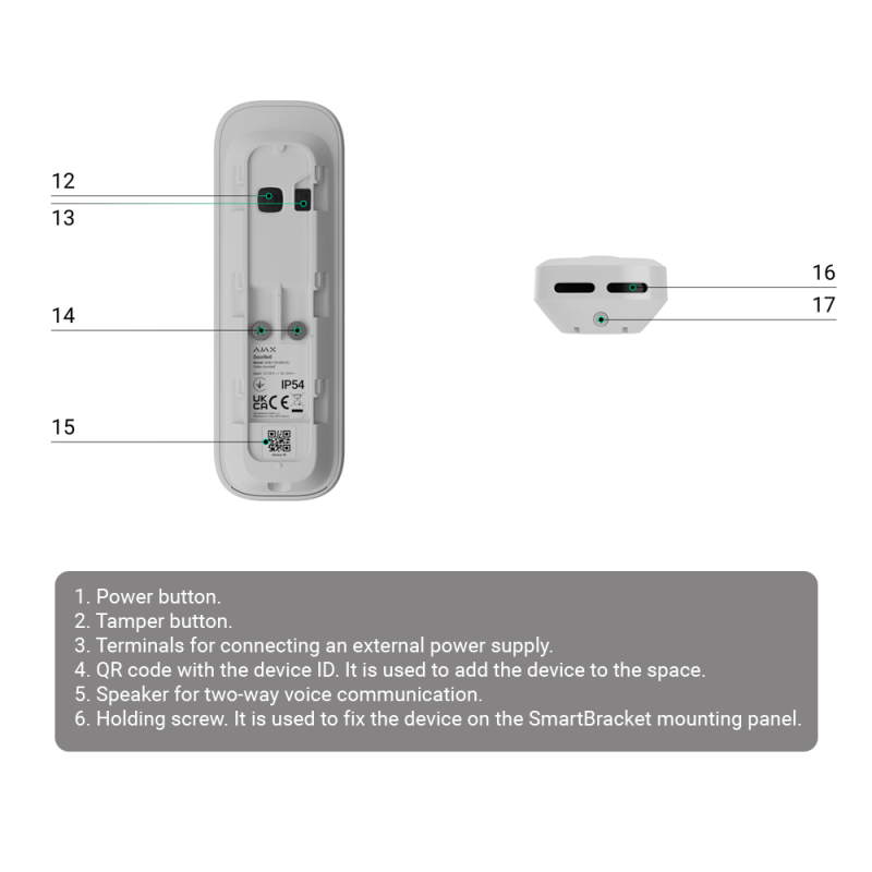 Ajax AJ-DOORBELL-4-GRA