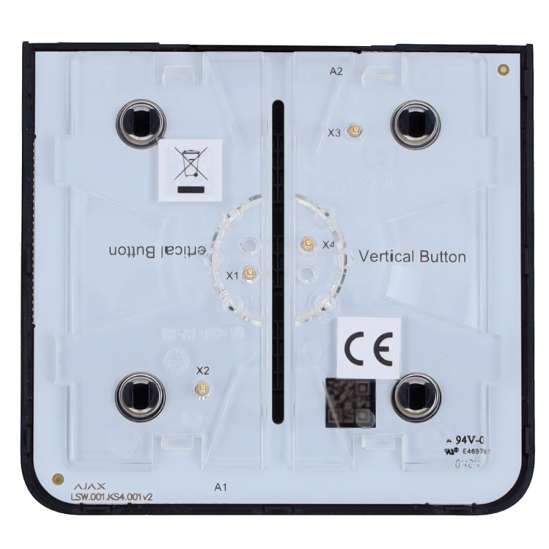 Ajax AJ-SIDEBUTTON-1G2W-B-VERT