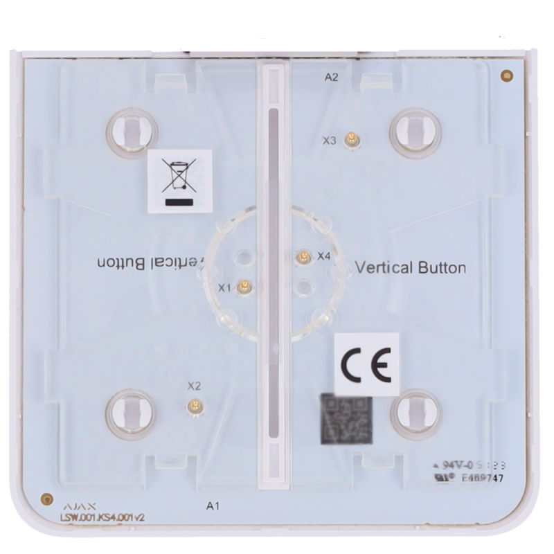 Ajax AJ-SIDEBUTTON-2G-W-VERT