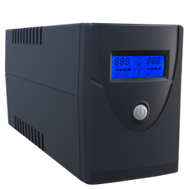 OEM UPS600VA-2 UPS SAI Line-Interactive Monofásica, 600VA/360W, 230 Vac, 2 Schuko, Recarga 6-8 h, 1 Baterias 12 V 7 Ah incluídas - 8435325426341