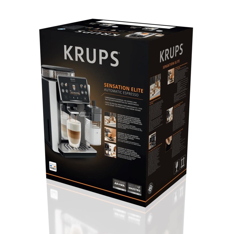KRUPS - Máq. Café Espresso Fully Automatic Sensation Elite EA918GE0
