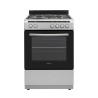 Orima OR-660-X Fogão a Gás, 4 Queimadores, Mesa Inox, Forno 69 L, 60 cm, Inox, Preto - 050410 - 5603883214301