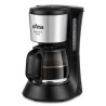 Ufesa CG7115 Capriccio Delux Cafeteira de Filtro Manual, 6 Chávenas, 600 W, Programável, Anti-Gota, Preto, Inox - 71605330 - 8422160053306