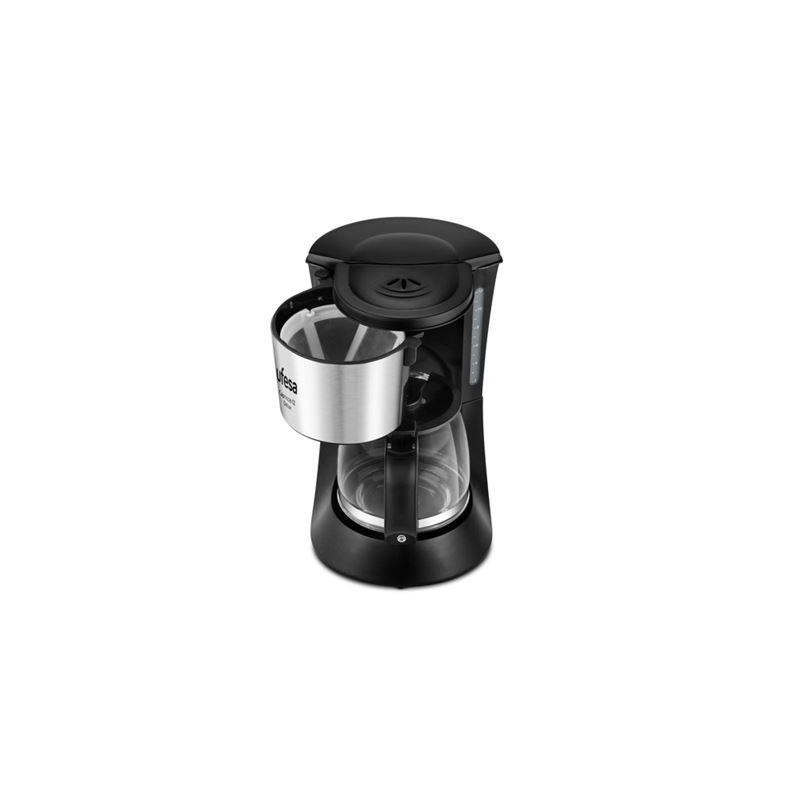 Ufesa CG7115 Capriccio Delux Cafeteira de Filtro Manual, 6 Chávenas, 600 W, Programável, Anti-Gota, Preto, Inox - 71605330 - 8422160053306