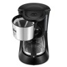 Ufesa CG7115 Capriccio Delux Cafeteira de Filtro Manual, 6 Chávenas, 600 W, Programável, Anti-Gota, Preto, Inox - 71605330 - 8422160053306