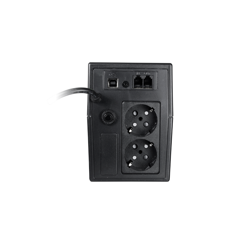 OEM UPS600VA-2 UPS SAI Line-Interactive Monofásica, 600VA/360W, 230 Vac, 2 Schuko, Recarga 6-8 h, 1 Baterias 12 V 7 Ah incluídas - 8435325426341