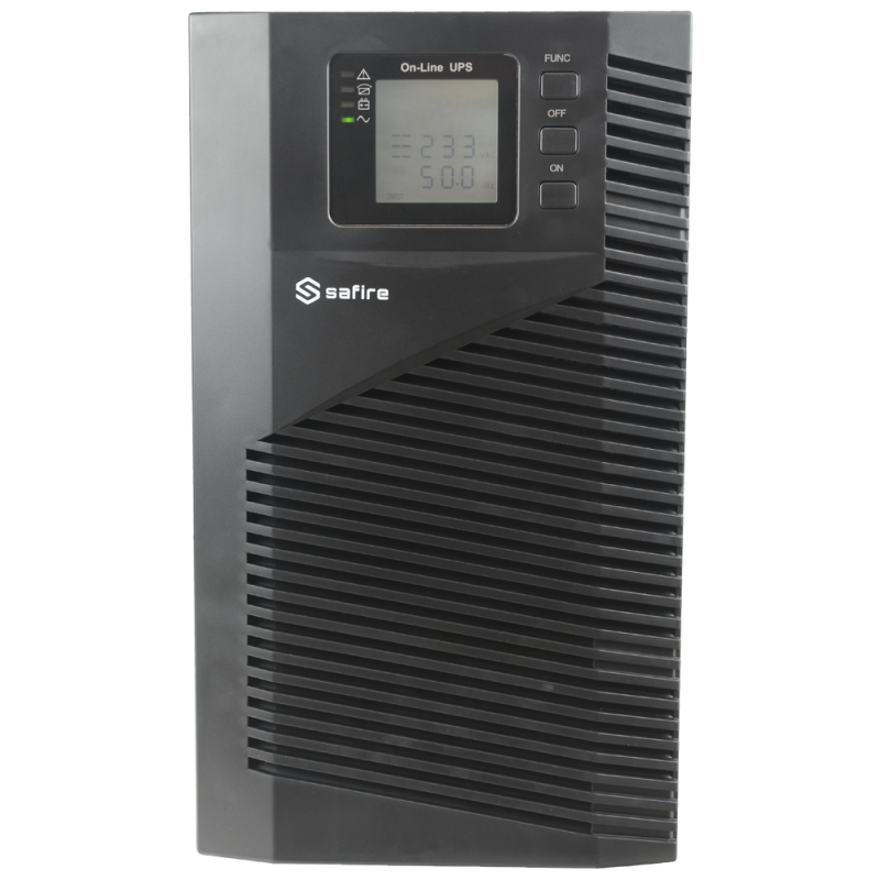 OEM UPS3000VA-ON-4 UPS SAI Online Monofásica, 3000VA/2700W, 200-240 Vac, 4 Schuko, Recarga 4-5 h, 6 Baterias 12 V 9 Ah incluídas - 8435325440651