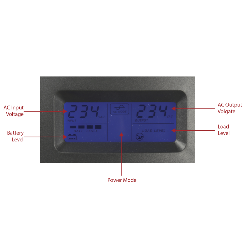OEM UPS3000VA-4 UPS SAI Line-Interactive Monofásica, 3000VA/1800W, 230 Vac, 4 Schuko, Recarga 6-8 h, 4 Baterias 12 V 9 Ah incluídas - 8435325440644