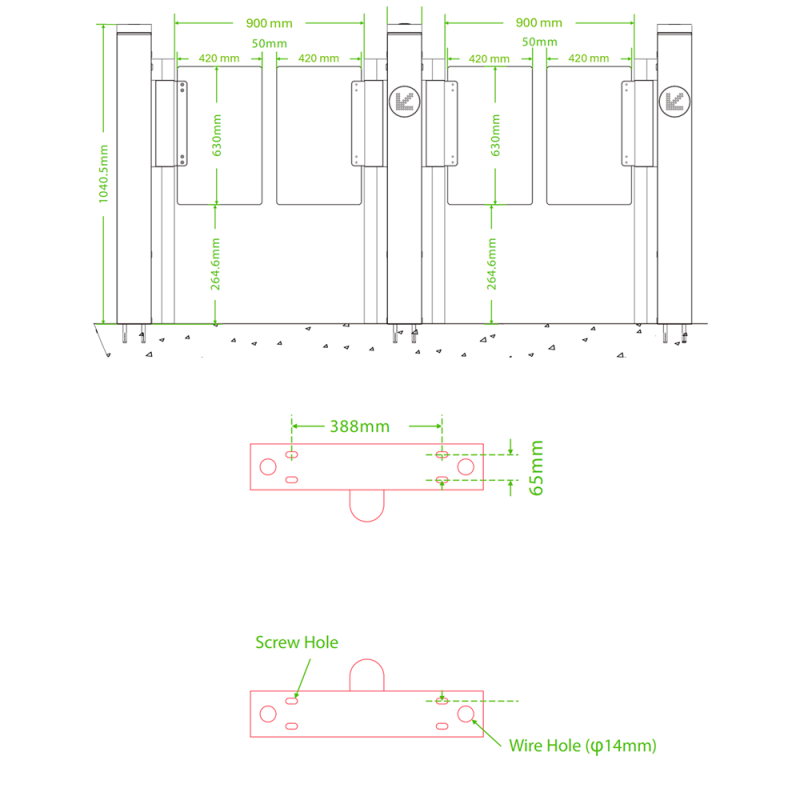 ZKTeco ZK-TS-MARS-S100-SS-900