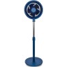 Daewoo DW9005 Ventoinha de Pé, 25 cm, 80 W, 3 Velocidades, Altura Regulável, Azul - 8436533799906