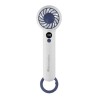 Orbegozo HF 2200 Ventoinha de Mão, Mini, USB, 3 Velocidades, Bateria 1200 mAh, Display Digital, Gancho Integrado, Branco - 8435568406353