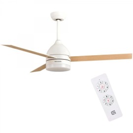 Grunkel SKYECO-42 Ventoinha de Teto com Comando, 106 cm, 40 W, 6 Velocidades, 3 Pás, Branco - 8426156018195