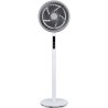 Daewoo DW9007 Ventoinha de Pé com Comando, 25 cm, 80 W, 3 Velocidades, Altura Regulável, Branco