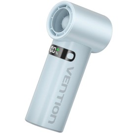 VENTION PBES0-ML Ventoinha de Mão, Mini, USB, 100 Velocidades, 17000 RPM, 3000 mAh, Display LED, Azul - 6922794795914