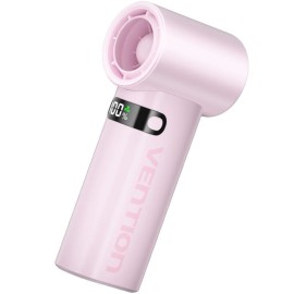 VENTION PBEP0-ML Ventoinha de Mão, Mini, USB, 100 Velocidades, 17000 RPM, 3000 mAh, Display LED, Rosa - 6922794795921