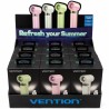 VENTION PBE-PACK2 Pack 12 Ventiladores de Mão, Mini, USB, 100 Velocidades, 17000 RPM, 3000 mAh, Display LED, 4 Cores - 6979823761150
