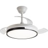 Daewoo DW5005 Ventoinha de Teto com Comando e APP, 91 cm, 30 W, 6 Velocidades, 3 Pás Retráteis, Temporizador, Luz LED Integrada 25 W Tri-Tom, Branco - 8436533799449