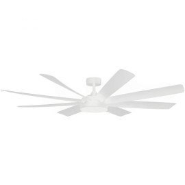 Orbegozo CP 145182 Ventoinha de Teto com Comando, 182 cm, 35 W, 6 Velocidades, 8 Pás, Temporizador, Luz LED Integrada 24 W Tri-Tom, Branco - 8435568407817